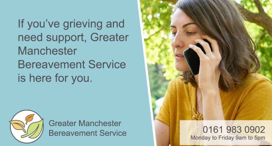 Greater Manchester Suicide Bereavement Information joining Greater Manchester Bereavement Service