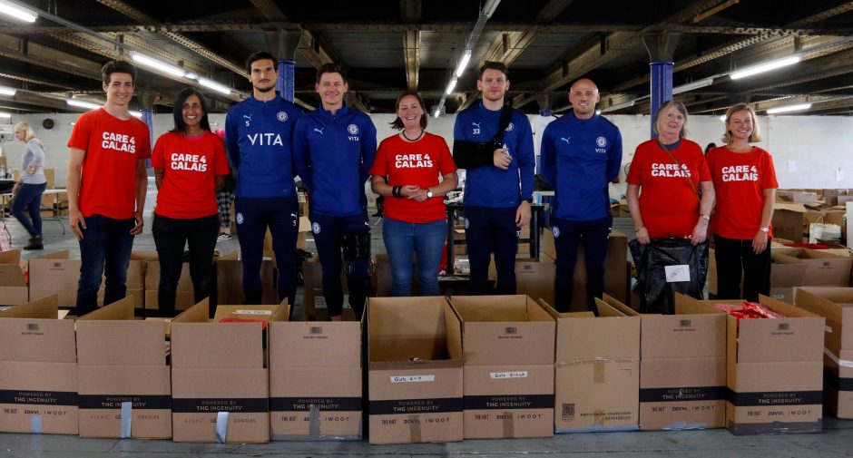 Stockport County kick off support for Care4Calais