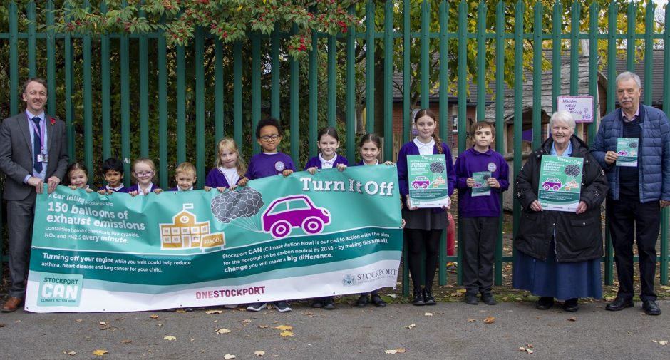 ‘Turn it Off’ campaign launched to clamp down on dirty air outside Stockport schools