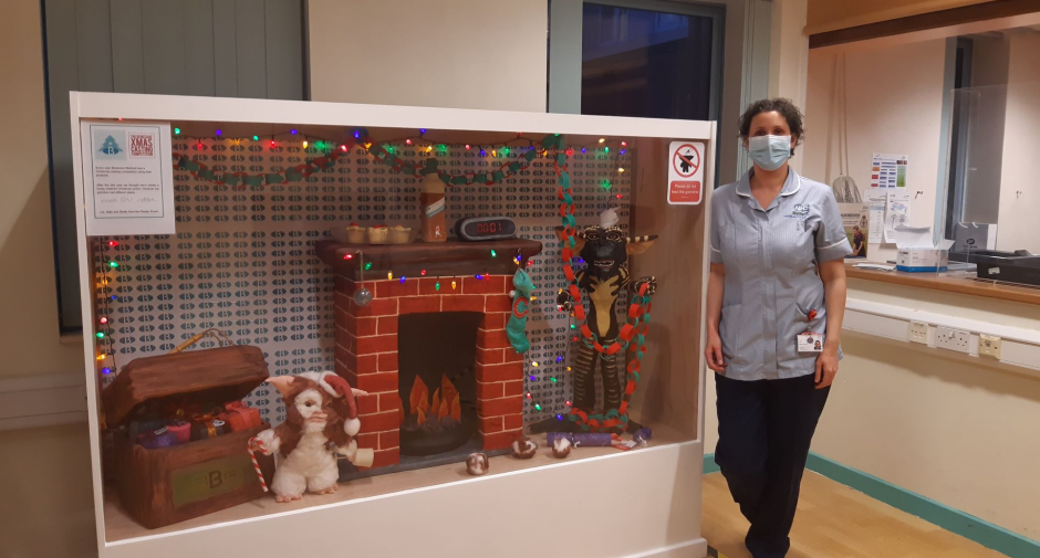 Plastercast sculptures give Gremlins greetings from Stepping Hill this Christmas