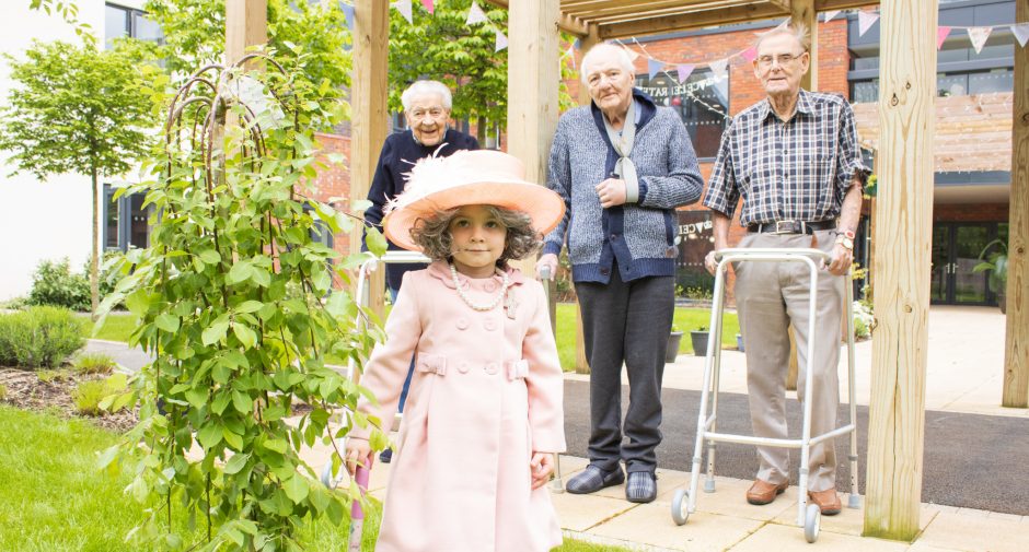Mini Royal visitor celebrates Platinum Jubilee at Stockport care home