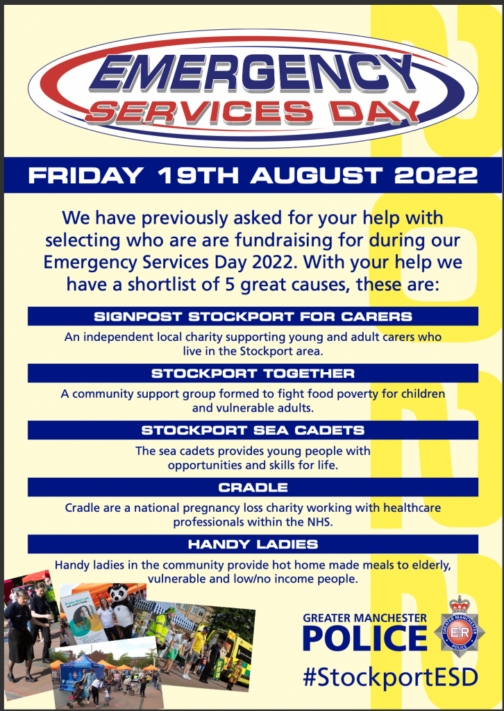 Celebrate Emergency Services Day in Stockport One Stockport