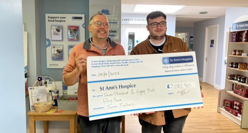 Family and friends of young man cared for by St Ann’s Hospice hit heights for charity