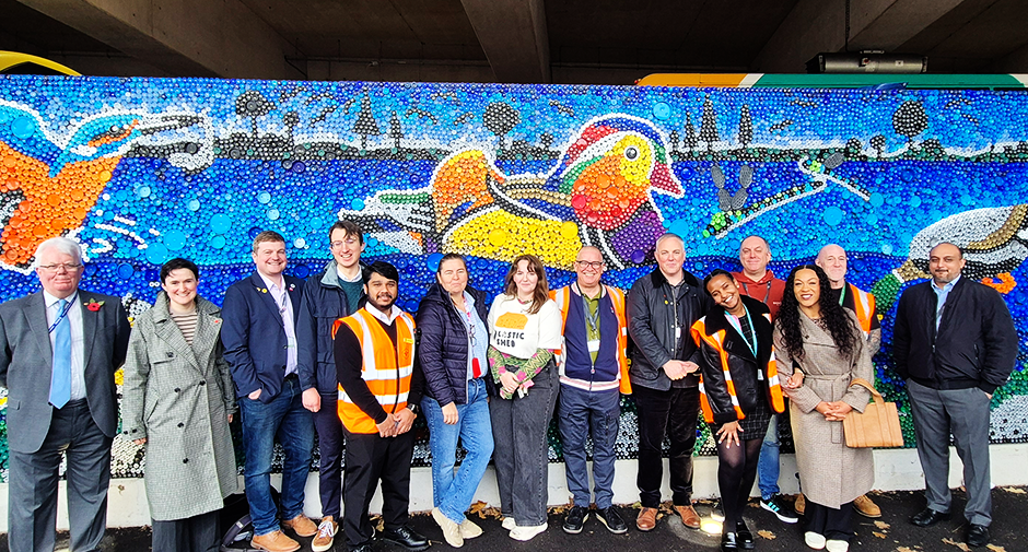 Plastic Shed unveils stunning new mural at Stockport Bus Station