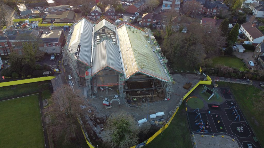 Marple Hub site from above